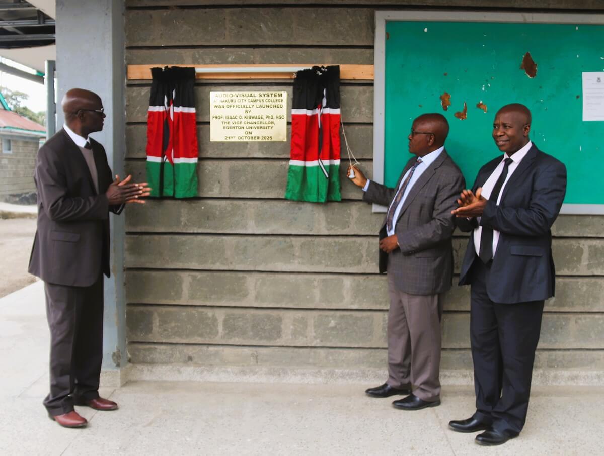 Egerton University Launches State-of-the-Art Audio-Visual Equipment at City College Campus