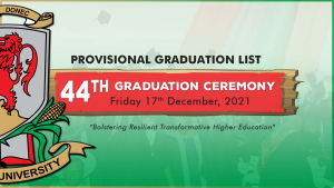 44TH PROVISIONAL GRADUATION LIST